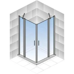 Schulte ExpressPlus Set Eckeinstieg AlexaStyle2.0 Mit Duschwanne 192x80cm -Schulte 4060991056994 2053 5