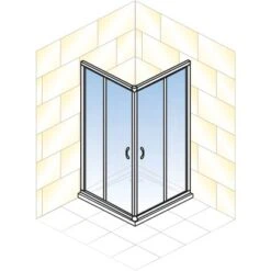 Schulte Eckeinstieg 4-teilig Sunny 80 Cm - 90 Cm X 180 Cm Silber 8 Schulte Eckeinstieg 4-teilig Sunny 80 Cm - 90 Cm X 180 Cm Silber -Schulte 4060991057809 2053 5