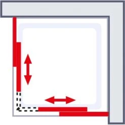 Schulte Eckeinstieg 4-teilig Sunny 80 Cm - 90 Cm X 180 Cm Silber 9 Schulte Eckeinstieg 4-teilig Sunny 80 Cm - 90 Cm X 180 Cm Silber -Schulte 4060991057809 2053 6