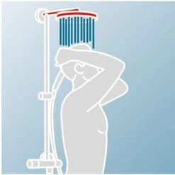 Schulte ExpressPlus Duschsystem Rain II Square Mit Thermostat Und Ablage -Schulte 4060991058776 2053 8