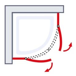 Schulte ExpressPlus Runddusche AlexaStyle2.0 90 X90 X 192 Cm Mit Radius: 550 Mm -Schulte 4060991064067 2053 7 6