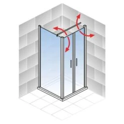 Schulte Sunny Pendeltür Mit Seitenwand 90 X 80 X 180 Cm Weiß 11 Schulte Sunny Pendeltür Mit Seitenwand 90 X 80 X 180 Cm Weiß -Schulte 4060991064111 5