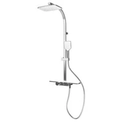 Schulte ExpressPlus Duschsystem Rain II Mit Ablage White Style Thermostat