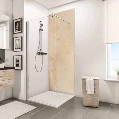 Schulte ExpressPlus DecoDesign Duschrückwand Kalkstein 210x100cm 2 Schulte ExpressPlus DecoDesign Duschrückwand Kalkstein 210x100cm – Bild 2