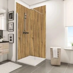 Schulte ExpressPlus DecoDesign Duschrückwand Dekor Schwarzwaldeiche 210x100 Cm 5 Schulte ExpressPlus DecoDesign Duschrückwand Dekor Schwarzwaldeiche 210x100 Cm -Schulte 4060991067877 Bild03