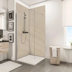 Schulte ExpressPlus DecoDesign Duschrückwand Dekor Sandstein Hell 210x100cm 5 Schulte ExpressPlus DecoDesign Duschrückwand Dekor Sandstein Hell 210x100cm -Schulte 4060991067891 Bild03