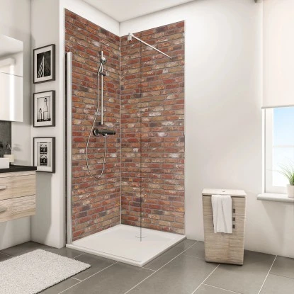 Schulte ExpressPlus DecoDesign Duschrückwand Dekor Klinker 255x150cm 3 Schulte ExpressPlus DecoDesign Duschrückwand Dekor Klinker 255x150cm – Bild 3