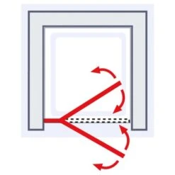 Schulte MasterClass Drehtür An Nebenteil Für Nische 90 X 200 Cm Chromoptik 13 Schulte MasterClass Drehtür An Nebenteil Für Nische 90 X 200 Cm Chromoptik -Schulte 4060991069031 3