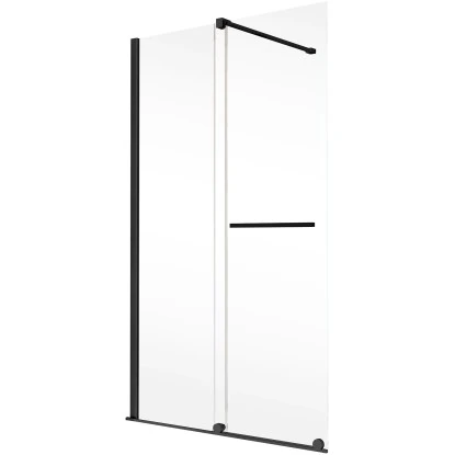 Schulte Walk In Schiebetür Toura Rollen 200 X 120 Cm Schwarz Klar Hell Festel. L 2 Schulte Walk In Schiebetür Toura Rollen 200 X 120 Cm Schwarz Klar Hell Festel. L – Bild 2