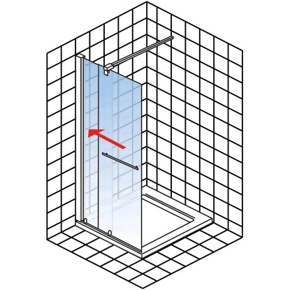 Schulte Walk In Schiebetür Toura Rollen 200 X 120 Cm Schwarz Klar Hell Festel. L 5 Schulte Walk In Schiebetür Toura Rollen 200 X 120 Cm Schwarz Klar Hell Festel. L – Bild 5