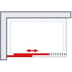 Schulte Walk In Schiebetür Toura Rollen 200 X 120 Cm Schwarz Klar Hell Festel. L 11 Schulte Walk In Schiebetür Toura Rollen 200 X 120 Cm Schwarz Klar Hell Festel. L -Schulte 4060991069888 2053 6