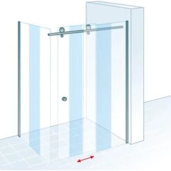 Schulte Schiebetür Toura Mit Seitenwand L 200 X 120 X 90 Cm Schwarz Klar Hell 10 Schulte Schiebetür Toura Mit Seitenwand L 200 X 120 X 90 Cm Schwarz Klar Hell -Schulte 4060991069956 2053 5