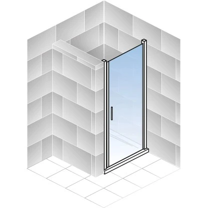 Schulte Drehtür Toura Nische Pendelbar Schwarz 200 X 90 Cm Klar Hell Anschlag R 6 Schulte Drehtür Toura Nische Pendelbar Schwarz 200 X 90 Cm Klar Hell Anschlag R – Bild 6