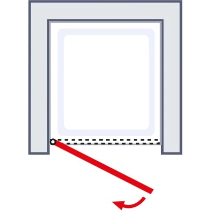 Schulte Drehtür Toura Nische Pendelbar Schwarz 200 X 100 Cm Klar Hell Anschlag L 5 Schulte Drehtür Toura Nische Pendelbar Schwarz 200 X 100 Cm Klar Hell Anschlag L – Bild 5