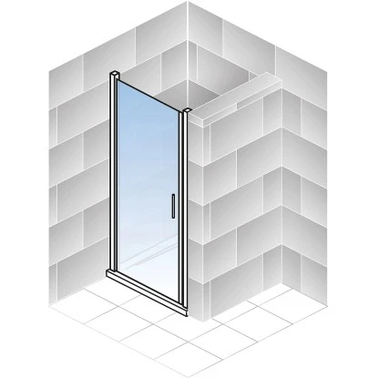 Schulte Drehtür Toura Nische Pendelbar Schwarz 200 X 100 Cm Klar Hell Anschlag L 6 Schulte Drehtür Toura Nische Pendelbar Schwarz 200 X 100 Cm Klar Hell Anschlag L – Bild 6