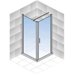 Schulte Drehtür Toura R + Seitenwand Pendel Schwarz 200 X 100 X 100 Cm Klar Hell 10 Schulte Drehtür Toura R + Seitenwand Pendel Schwarz 200 X 100 X 100 Cm Klar Hell -Schulte 4060991070075 2053 5