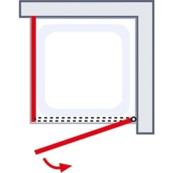 Schulte Drehtür Toura R + Seitenwand Pendel Schwarz 200 X 100 X 100 Cm Klar Hell 11 Schulte Drehtür Toura R + Seitenwand Pendel Schwarz 200 X 100 X 100 Cm Klar Hell -Schulte 4060991070075 2053 6