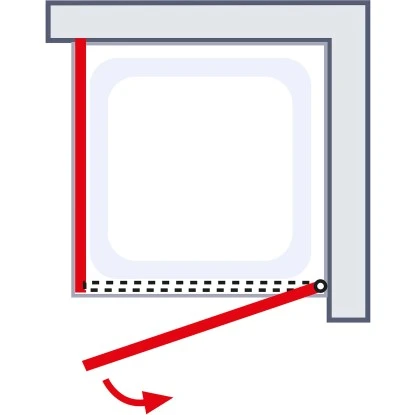 Schulte Drehtür Toura R + Seitenwand Pendel Schwarz 200 X 100 X 100 Cm Klar Hell 6 Schulte Drehtür Toura R + Seitenwand Pendel Schwarz 200 X 100 X 100 Cm Klar Hell – Bild 6