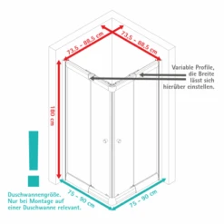 Schulte Eckeinstieg Mit Schiebetüren Sunny 180 Cm X 75-90 Cm Schwarz Glasdekor 12 Schulte Eckeinstieg Mit Schiebetüren Sunny 180 Cm X 75-90 Cm Schwarz Glasdekor -Schulte 4060991070167 2053 VM 01