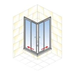 Schulte Eckeinstieg Mit Schiebetüren Sunny 180 Cm X 75-90 Cm Silber Glasdekor 11 Schulte Eckeinstieg Mit Schiebetüren Sunny 180 Cm X 75-90 Cm Silber Glasdekor -Schulte 4060991070211 2053 AI 01