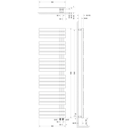 Schulte Badheizkörper Breda Steckerfertig + Heizstab 3 R Alpinweiß 169 X 50 Cm 2 Schulte Badheizkörper Breda Steckerfertig + Heizstab 3 R Alpinweiß 169 X 50 Cm – Bild 2