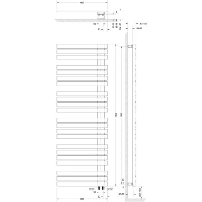 Schulte Badheizkörper Breda Steckerfertig + Heizstab 3 L Alpinweiß 169 X 60 Cm 2 Schulte Badheizkörper Breda Steckerfertig + Heizstab 3 L Alpinweiß 169 X 60 Cm – Bild 2