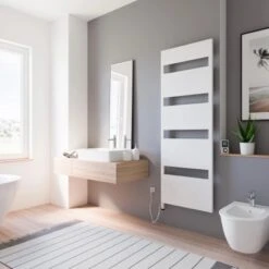 Schulte Badheizkörper Turin Steckerfertig Heizstab 5 L Alpinweiß 170,3 X 60,5 Cm