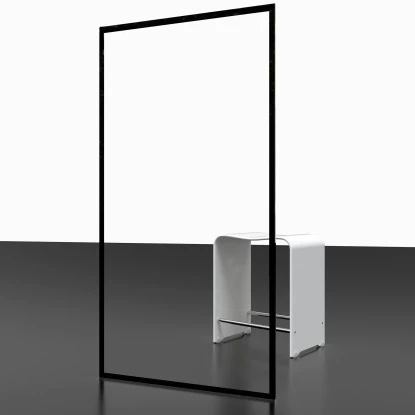 Schulte Badewannenfaltwand Komfort 1-tlg. Dekor Frame Mattschwarz 140 Cm X 80 Cm 3 Schulte Badewannenfaltwand Komfort 1-tlg. Dekor Frame Mattschwarz 140 Cm X 80 Cm – Bild 3