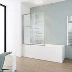 Schulte Wannenaufsatz Ausziehbar M. Handtuchhalter Echtglas 140 Cm X 70 - 118 Cm