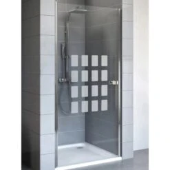 Schulte Youngline Drehtür Für Nische Chromoptik Dekor Cubic