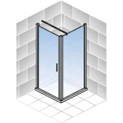 Schulte Youngline Drehtür Inkl. Seitenwand Chromoptik Echtglas Klar Hell 7 Schulte Youngline Drehtür Inkl. Seitenwand Chromoptik Echtglas Klar Hell -Schulte 440341 4081 2 1