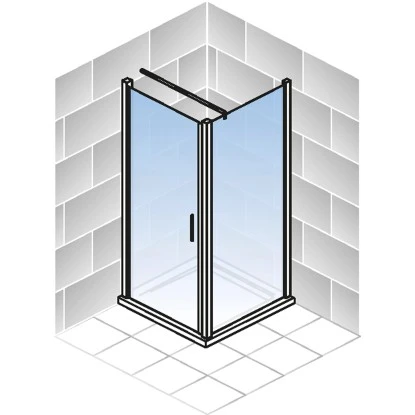 Schulte Youngline Drehtür Inkl. Seitenwand Chromoptik Echtglas Klar Hell 4 Schulte Youngline Drehtür Inkl. Seitenwand Chromoptik Echtglas Klar Hell – Bild 4