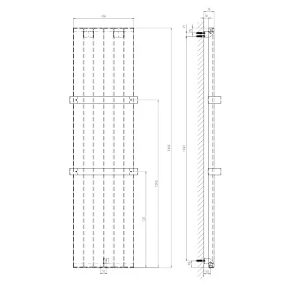 Schulte Design-Heizkörper New York Mit Mittenanschluss 771 W Anthrazit 2 Schulte Design-Heizkörper New York Mit Mittenanschluss 771 W Anthrazit – Bild 2
