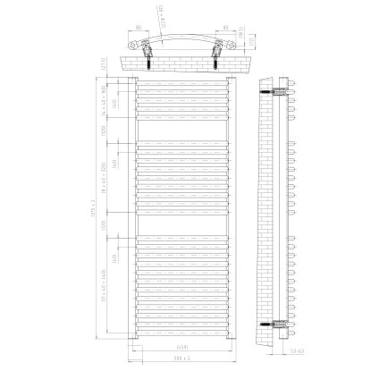 Schulte Design-Heizkörper München Rund Mit Anschluss Von Unten 645 W Anthrazit 2 Schulte Design-Heizkörper München Rund Mit Anschluss Von Unten 645 W Anthrazit – Bild 2