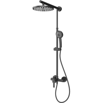 Schulte DuschMaster Rain Mit Einhebelmischer Rund BlackStyle 1 Schulte DuschMaster Rain Mit Einhebelmischer Rund BlackStyle