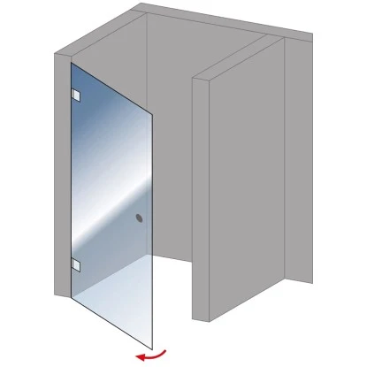 Schulte Sondermaß-Anfertigung Davita Drehtür In Nische 2 Schulte Sondermaß-Anfertigung Davita Drehtür In Nische – Bild 2
