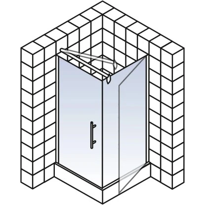 Schulte Drehtür Für Wegschwenkbare Seitenwand Garant 90 Cm X 200 Cm 2 Schulte Drehtür Für Wegschwenkbare Seitenwand Garant 90 Cm X 200 Cm – Bild 2