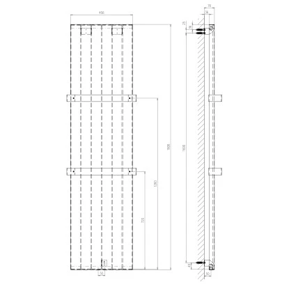 Schulte ExpressPlus Design-Heizkörper New York HxB 180,6x45,6 Cm 1.027 W 2 Schulte ExpressPlus Design-Heizkörper New York HxB 180,6x45,6 Cm 1.027 W – Bild 2