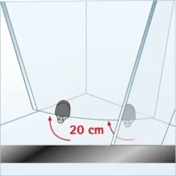 Schulte ExpressPlus Runddusche Kristall/Trend Inkl. Duschwanne 80x80cm 14 Schulte ExpressPlus Runddusche Kristall/Trend Inkl. Duschwanne 80x80cm -Schulte tail abklappmechanismaus a