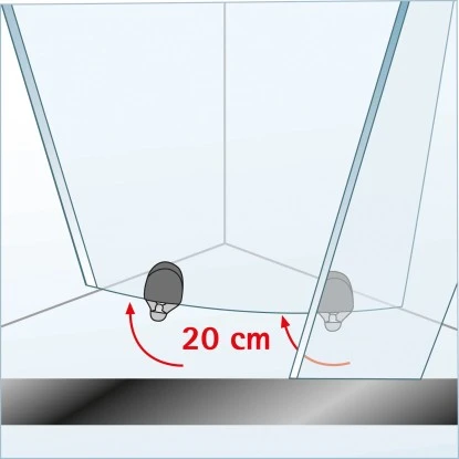 Schulte ExpressPlus Runddusche Kristall/Trend Inkl. Duschwanne 80x80cm 7 Schulte ExpressPlus Runddusche Kristall/Trend Inkl. Duschwanne 80x80cm – Bild 7