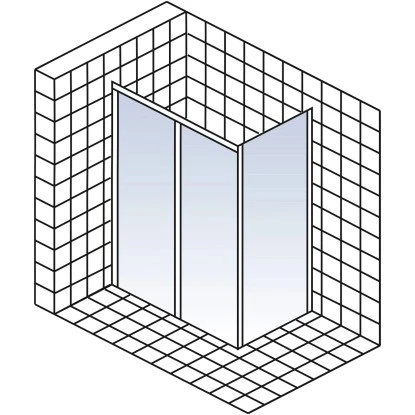 Schulte Schiebetür 2-teilig Für Seitenwand Kristall/Trend 120 Cm X 200 Cm 2 Schulte Schiebetür 2-teilig Für Seitenwand Kristall/Trend 120 Cm X 200 Cm – Bild 2