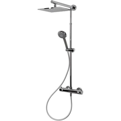 Schulte Duschsystem Rain Classic Plus Mit Thermostat Verchromt Eckig 12 Schulte Duschsystem Rain Classic Plus Mit Thermostat Verchromt Eckig – Bild 12